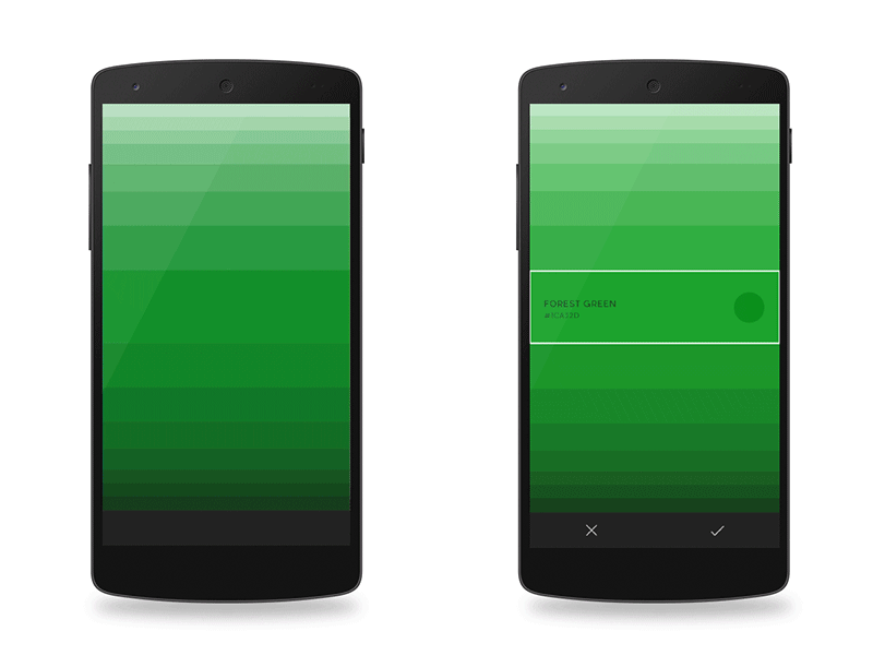 Color Selection android app color selection shades spectrum tints