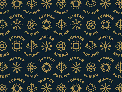 Seasonal pattern autumn fall four seasons holidays icons louisville pattern robby davis seasons spring summer winter