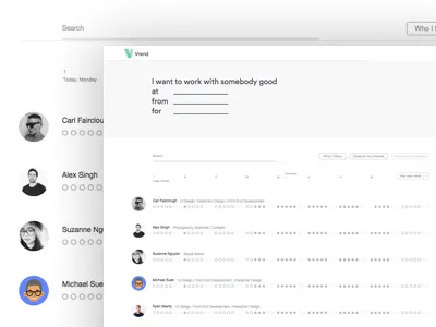 Freelancer Availability Tool, Vrend calendar freelancers minimal minimalism white
