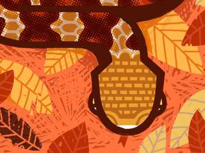 Copperhead Snake diy fauna folk illustration local pennsylvania screen print snake