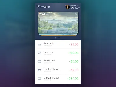 Betable Wallet UI Refresh payment responsive ui design wallet