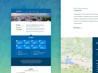 One-Page Website for an Attorney attorney boxed homepage lawyer layout onepage web