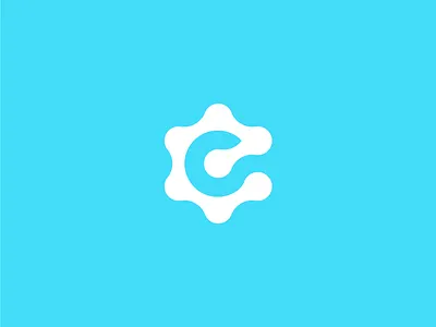 EvoScale blue branding e evoscale logo mark monogram s