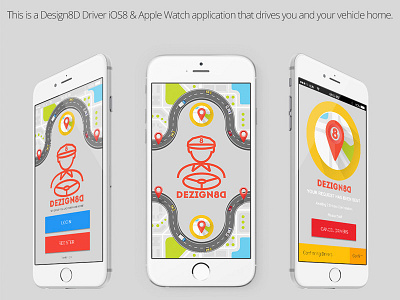 Design8D Driver iOS8 & iOS9 Mobile Application app application design8d designated driver mobile taxi