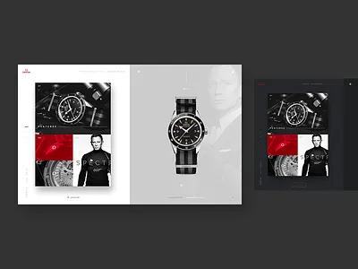 Omega Seamaster "Spectre" Edition bond clean dark lifestyle light redesign ui watch watches web