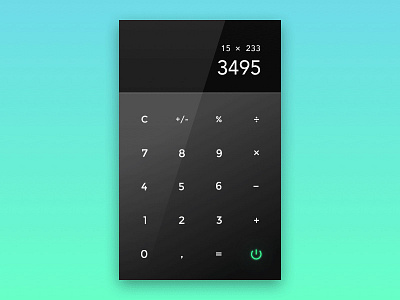 Daily UI Challenge 004 004 calculator dark minimal ui uidaily