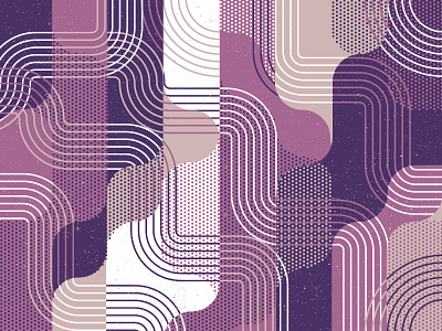 Shape Study abstract halftone lines overlay pattern