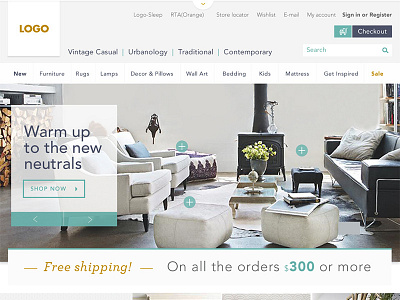 Furniture Ecommerce - Fresh & Crispy Concept crispy design ecommerce fresh furniture online shopping online store ui user interface design ux website