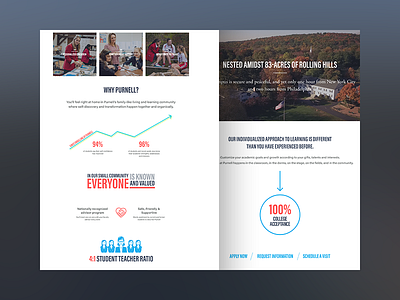 Purnell Difference college design infographic school ui university ux website