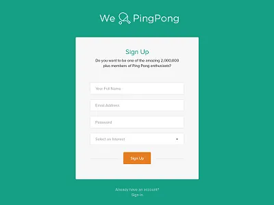 Daily UI 001 - Sign Up dailyui flat form minimal register sign up ui