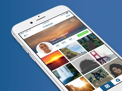 Instagram Profile Light dailydesign dailyui instagram profile redesign