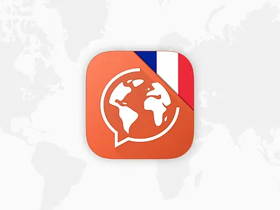 Mondly App Icon app appicon apple earth flag french icon icons ios language map photoshop
