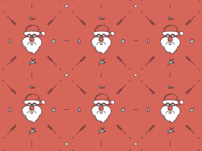 Santa Pattern christmas cover iphone macbook macbook pro new year santa stag sticker stickerspub