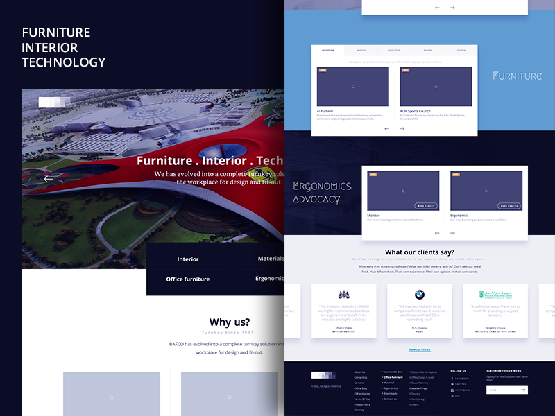 Furniture - Interior - Technology by Jawad for webghost on Dribbble