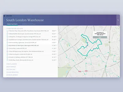 Routing App - Desktop app design desktop interaction map routing ui ux