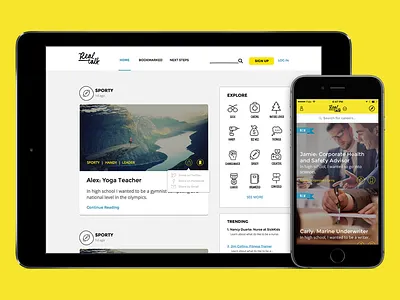 Real Talk - Career Advice App apple careers content cross platform ios iphone web