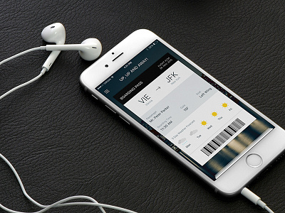 Boarding Pass - Day 24 024 boarding dailyui design flat modern pass sleek ui