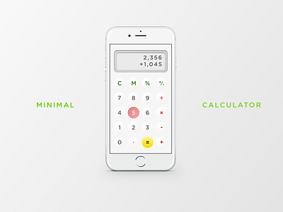 Calculator - DailyUI#004 004 braun calculator challenge dailyui day design iphone minimal mobile ui ux