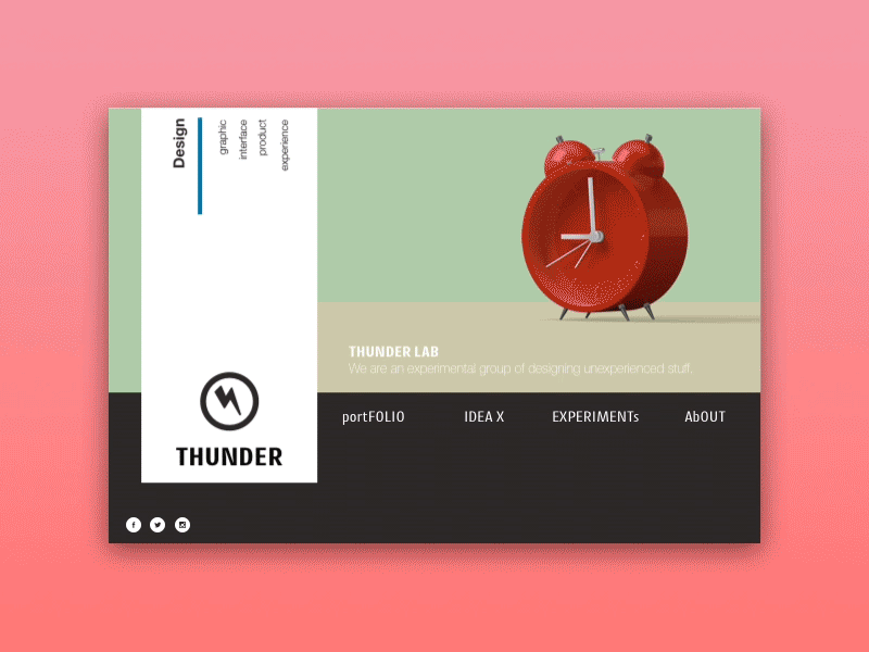 Landing Page - DailyUI#003 003 card challenge dailyui day design gif landing minimal page ui ux