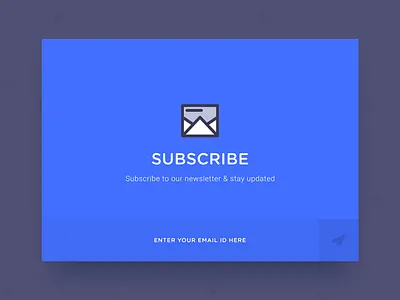 Subscribe blue dailyui day26 designer minimal newsletter subscribe