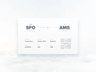 Boarding Pass airplane boarding code dailyui flight interface pass scaner ticket ui