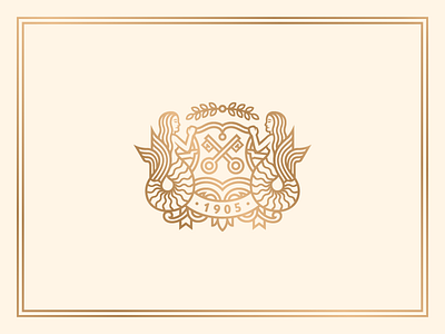 La Playa Carmel - Crest art direction branding carmel design hotel identity lettering logo rinker typography