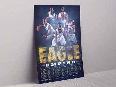 2015-16 Morehead State Men's Basketball Poster athletics basketball compositing hooops morehead state photo manipulation posters print design sports sports design