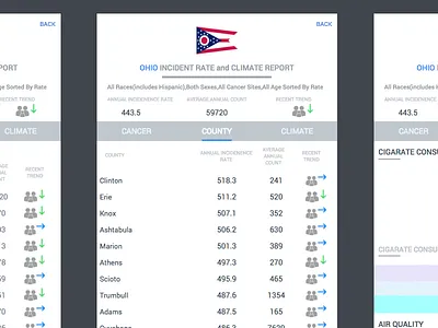 Detailed List View app geo gis harita information list map ui ux visulalisation web