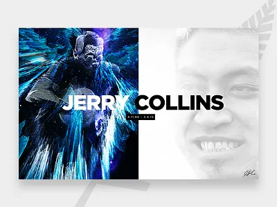 Jerry Collins Tribute illustration webgl