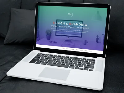 One Free One Page Html Template bootstrap free html template free onepage template free personal portfolio gradient landing page one page theme portfolio template design testimonial