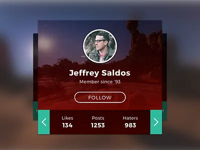 DAILY UI #006 - User Profile 006 daily ui profile user profile