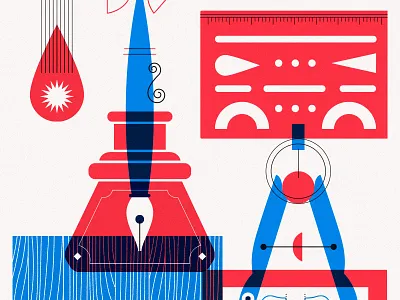 Lost Type prints camera design illustration lettering lost type photographer poster print risograph type