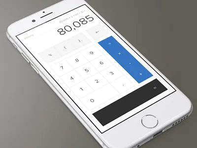 Daily UI 004 - Calculator add calculator clean daily dailyui flat minimal number ui ux