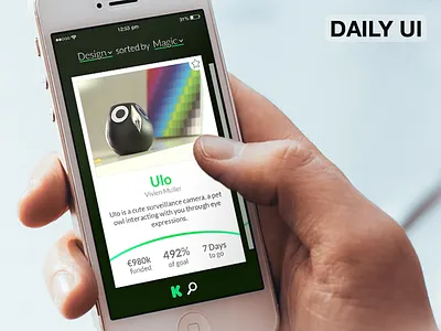 DailyUI - 032 - Crowdfunding crowdfunding dailyui ui ux