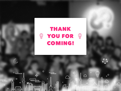 Thank you for coming! berlin dribbble meetup tokyo