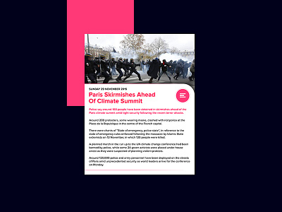 Day 083 - News Feed clean daily feed interface news paris ui ux web