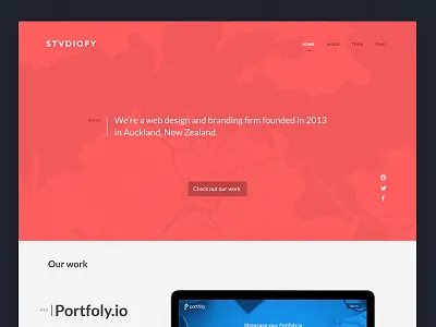 Studiofy refresh agency brand design map studio studiofy ui web web design