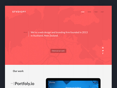 Studiofy refresh agency brand design map studio studiofy ui web web design