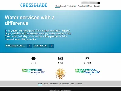 Desktop Home Page View (Mock-Up) business homepage service smallbiz website wordpress
