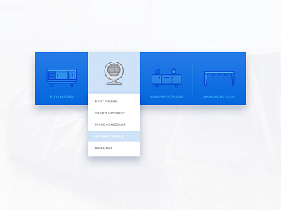 Dropdown dailyui dropdown furniture menu products select ui