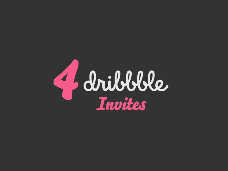 4 Dribbble Invites animation color dribbble ghosts giveaway invitation invitations invite join pacman prospects shots