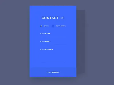 Contact blue contact dailyui dark day28 form minimal