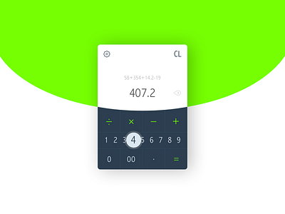 Daily UI | Day004 | Calculator 004 app calc calculator dailyui data flat interface ios math numbers ui