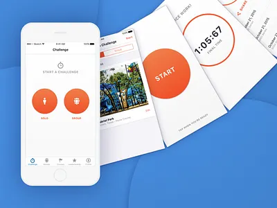 Challenge Solo Shuffle app challenge course exercise ios running timer