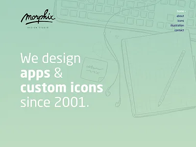 Morphix Website clean css morphix one page responsive website