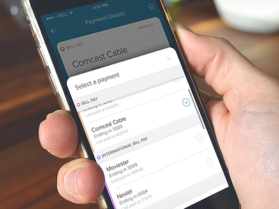 Payment details list app cash ios list payment ui ux