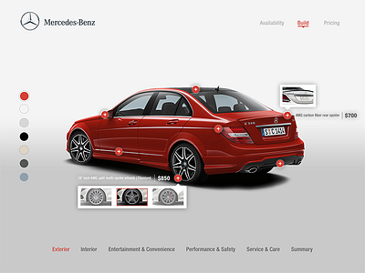 Customize Product // 033 car concept custom daily dailyui day 033 elements item mercdes benz minimal shop