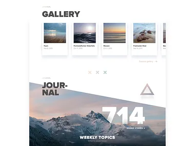Wild_ Gallery Page freebie gallery interface modern photography sketch travel ui website
