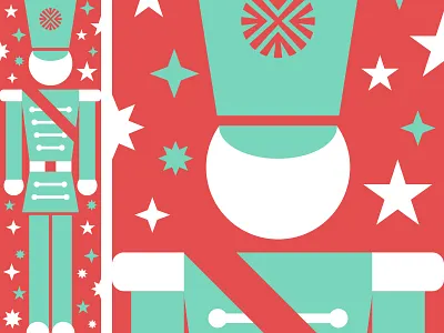 Toy Soldier Door Decals christmas decal illustration snowflake star toy soldier window
