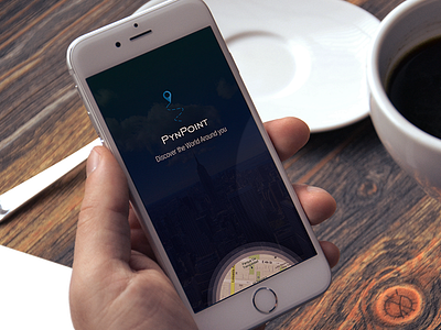 Pynpoint 1st Screen map mobile ui ux